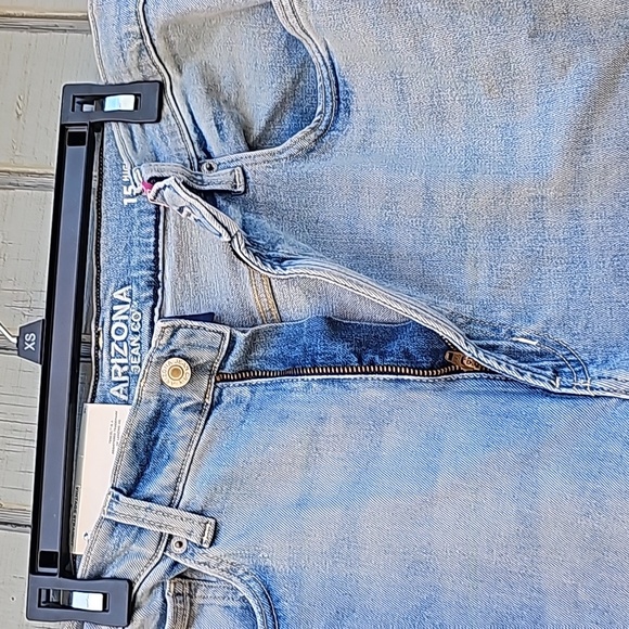Arizona Jean Co Womens Size 15 Highest Rise Vintage Straight Jeans New - Picture 5 of 16